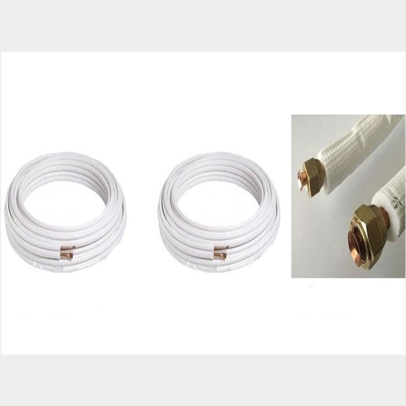 KIT MONTAGGIO CONDIZIONATORE CLIMATIZZATORE TUBI RAME 2 Mt. 1/4-3/8 CARTELLATI - immagine 2