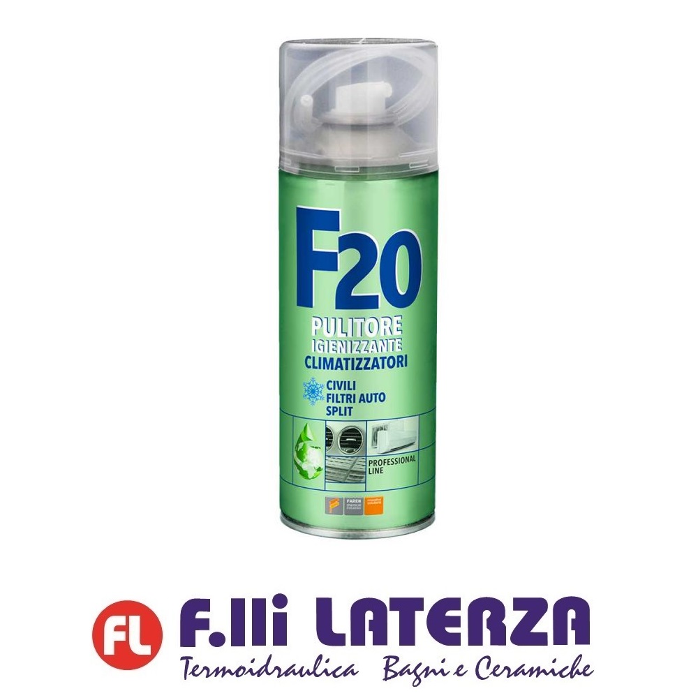 FAREN F20 IGIENIZZANTE ANTIBATTERICO SANIFICANTE CLIMATIZZATORI CONDIZIONATORE CLIMA