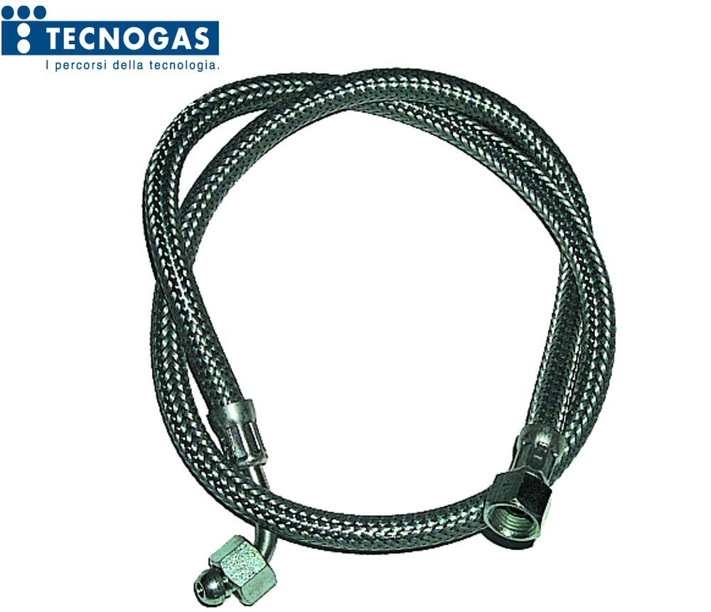 TUBO FLESSIBILE PER BRUCIATORI A GASOLIO MEC Ø 1/4” F dir. Ø 1/4” F a 90° R01448