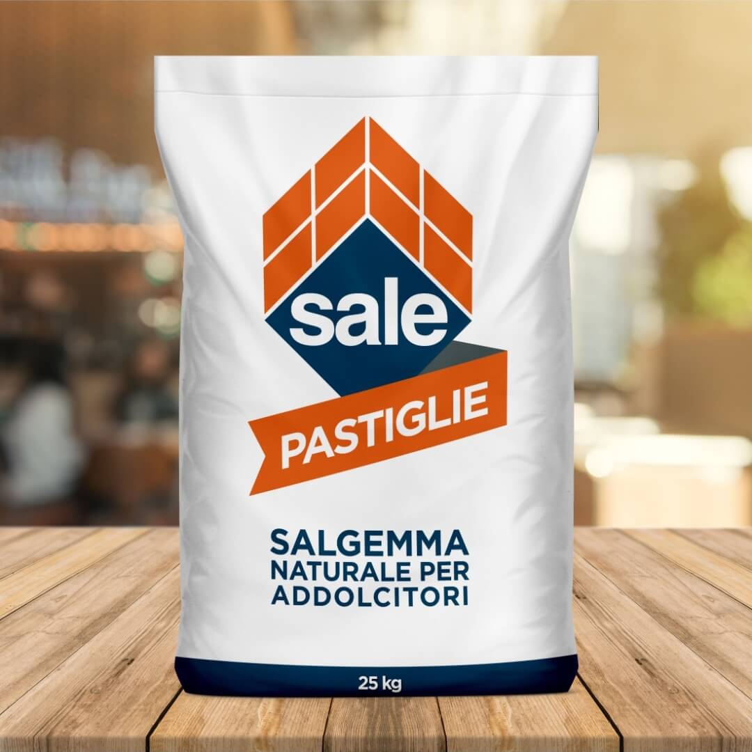 ITALKALI PASTIGLIE DI SALGEMMA SALE ADDOLCITORE SACCHI DA 25 KG - BANCALE DA 10 SACCHI - immagine 2