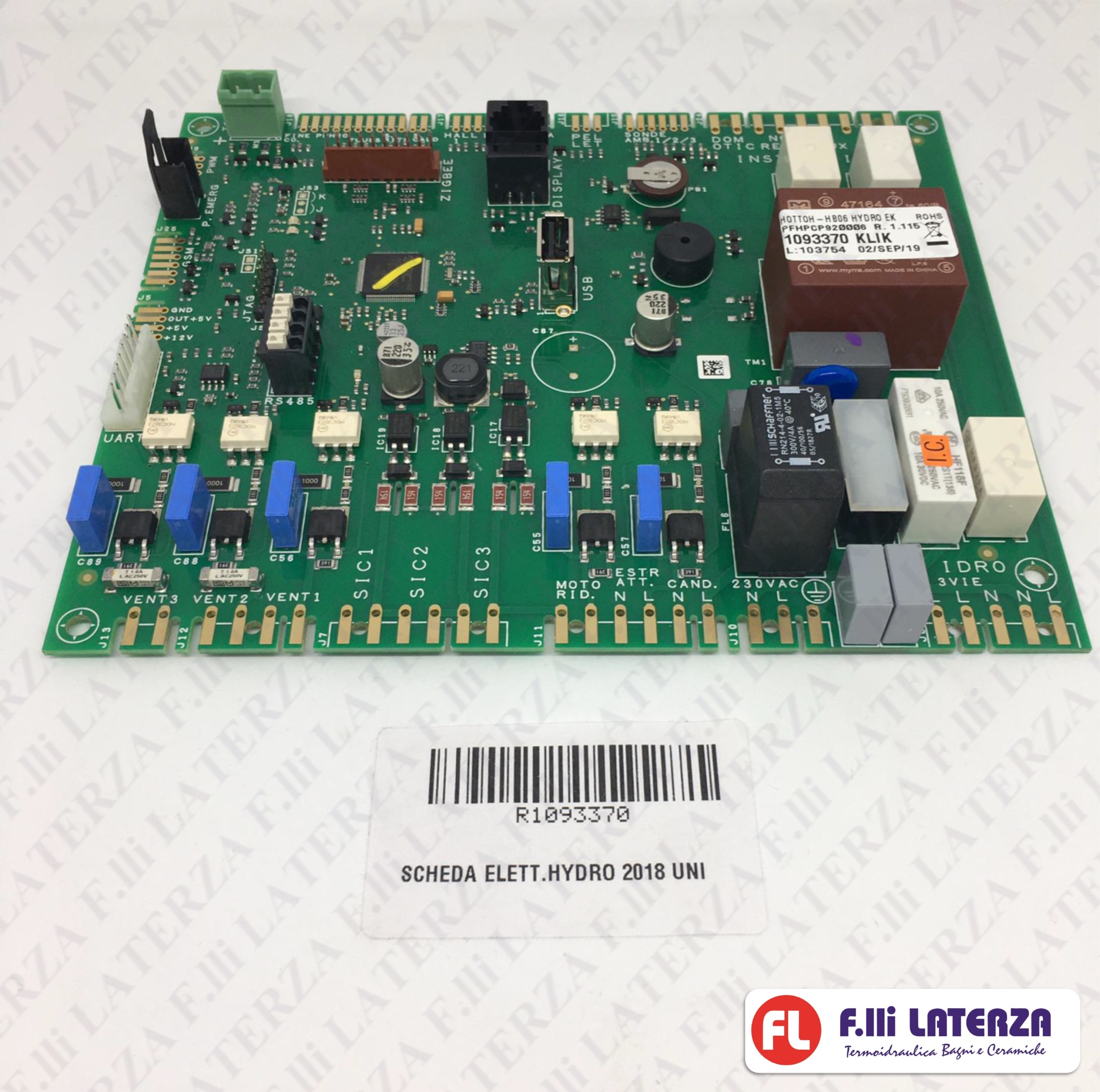 EDILKAMIN 1093370 SCHEDA ELETTRONICA HYDRO 2018 UNIVERSALE Cod. R1093370 ORIGINALE!!!