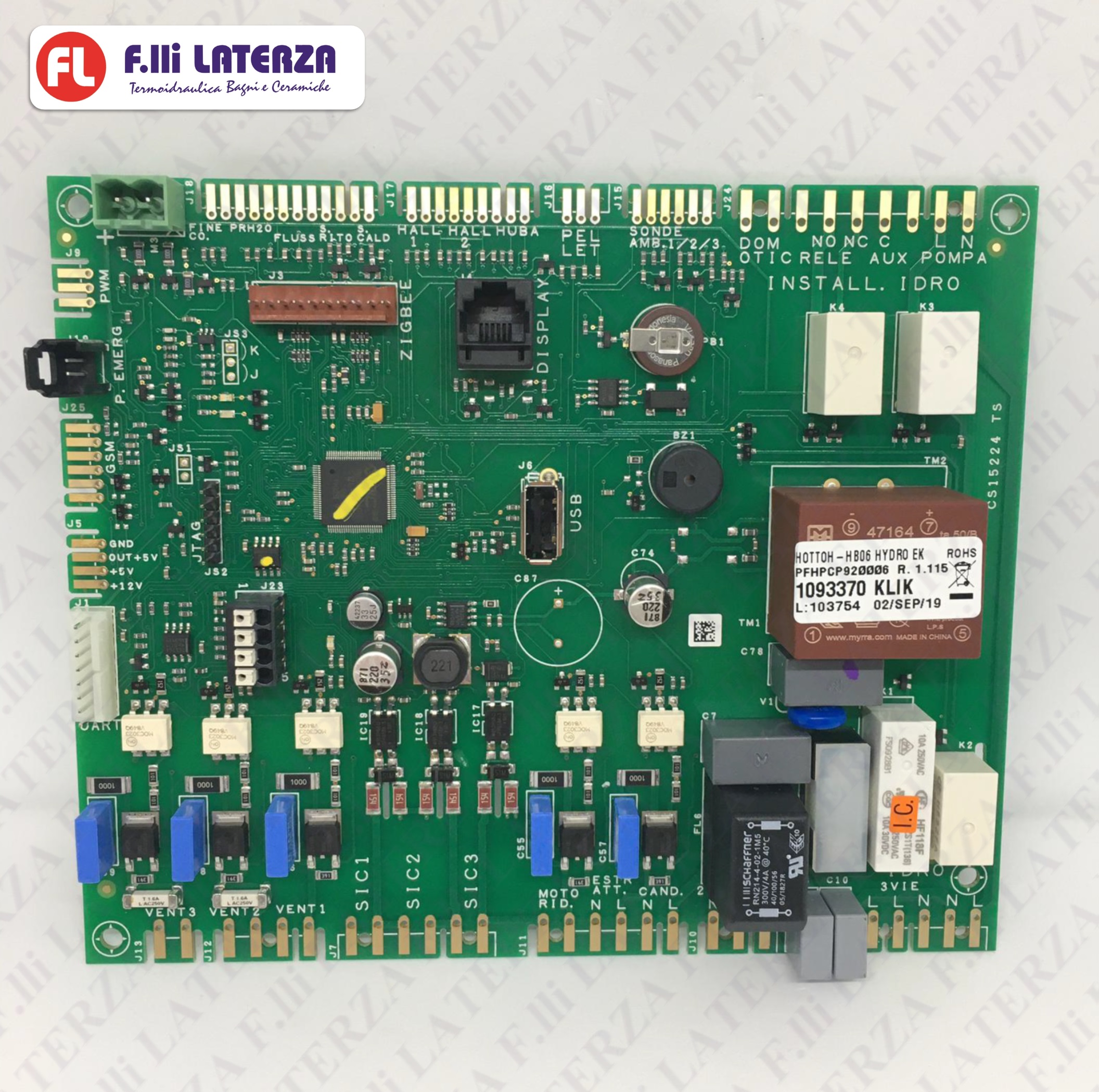EDILKAMIN 1093370 SCHEDA ELETTRONICA HYDRO 2018 UNIVERSALE Cod. R1093370 ORIGINALE!!! - immagine 2