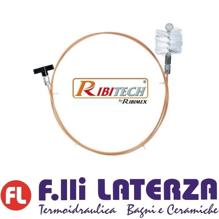 KIT SPAZZACAMINO 3 MT PER PULIZIA TUBO STUFA A PELLET CON SCOVOLO D 80 MM PULIZIA DELLE CANNE FUMARIE