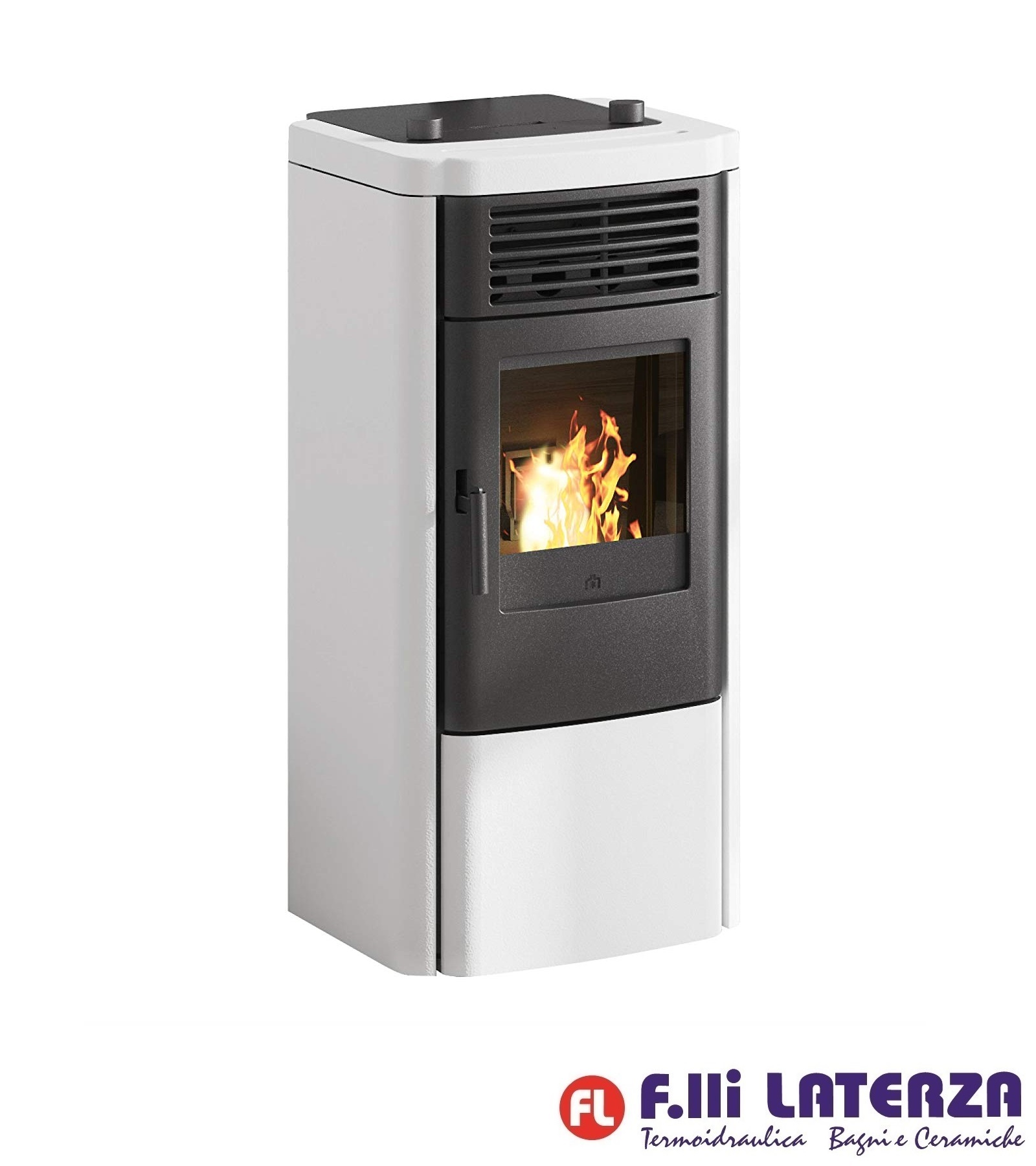EDILKAMIN 807160 KLIK STUFA A PELLET BIANCO OPACO/A +