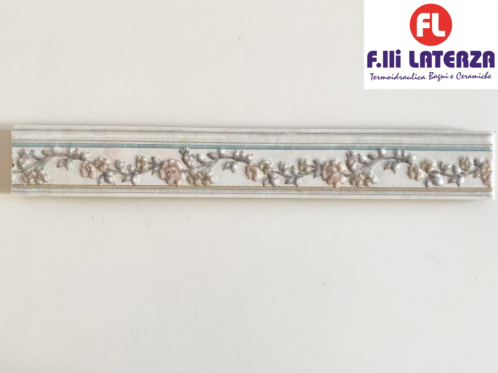 GRECA LISTELLO PAPIER FIOCCO VERDE 5X33 RIVESTIMENTO BAGNO