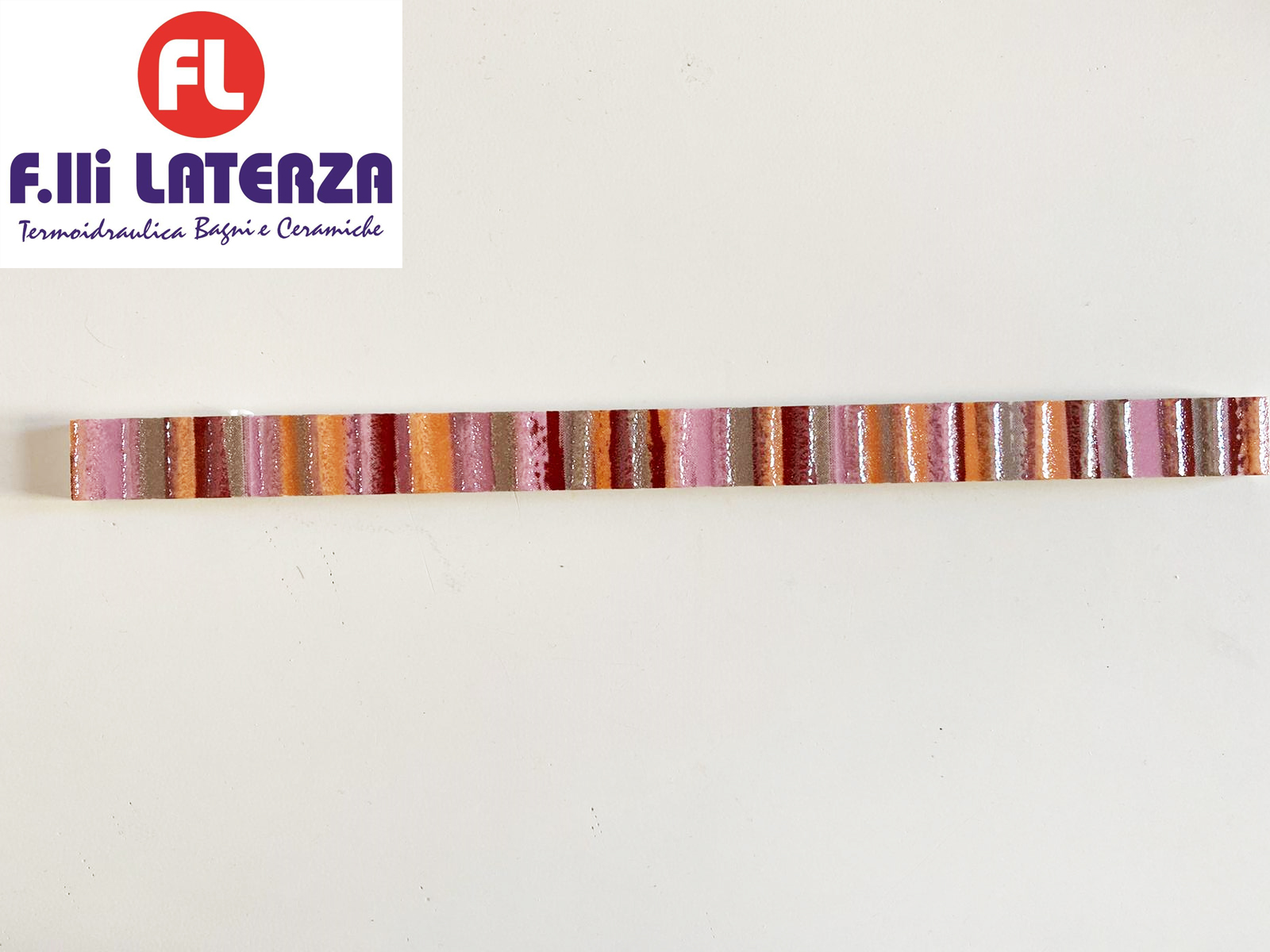 GRECA LISTELLO RFL12 RIFLESSI ARANCIO 2X30 RIVESTIMENTO BAGNO