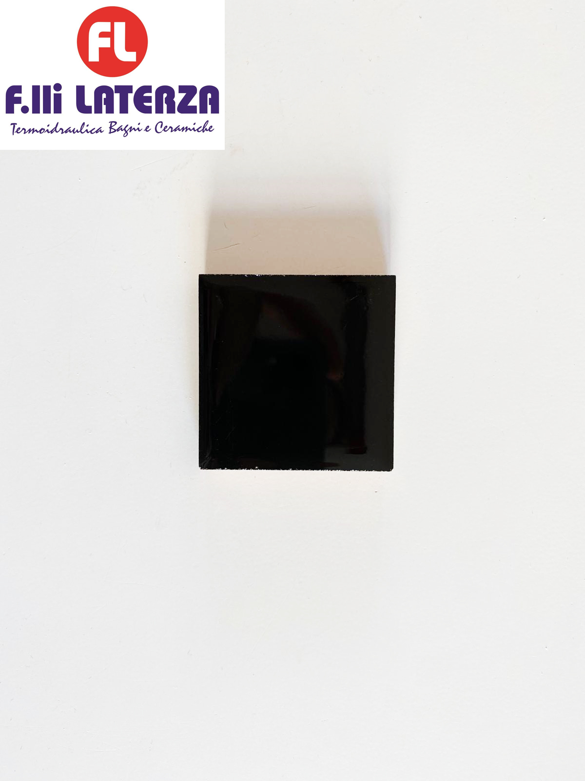 TOZZETTO NERO LUCIDO 5X5 RIVESTIMENTO BAGNO-CUCINA