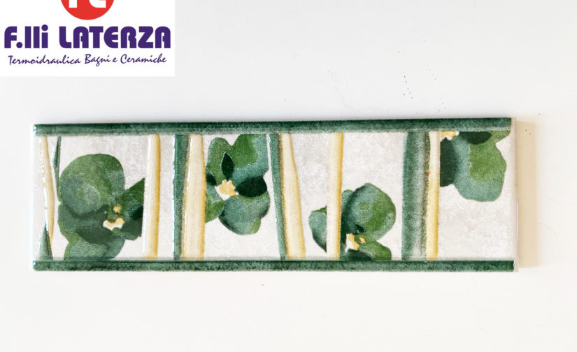 LISTELLO GRECA VVLL05 VIVALDI LARGE VERDE 6,5X20 RIVESTIMENTO BAGNO