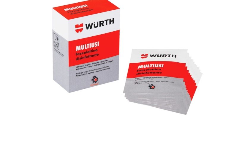 WURTH FAZZOLETTO DISINFETTANTE MULTIUSI 10 Pz. SALVIETTA DISINFETTANTE MULTIUSO