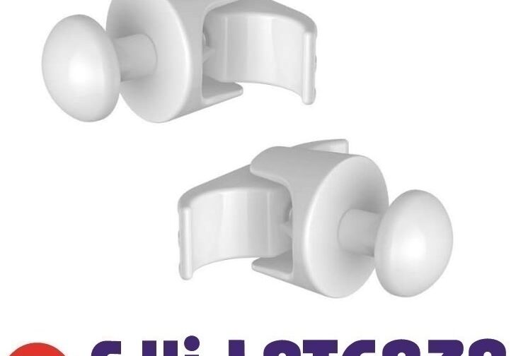 ACCESSORI BAGNO APPENDINO PER ASCIUGAMANO O ACCAPPATOIO 2 Pezzi PER RADIATORI TUBOLARI GRIP BIANCO