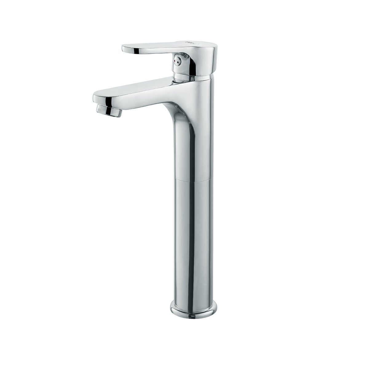 MISCELATORE MONOCOMANDO LAVABO ALTO CM 23,5 SERIE PACO Cromo