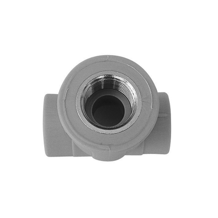 TEE FILETTATO FEMMINA 1" x Diam. 32 Grigio