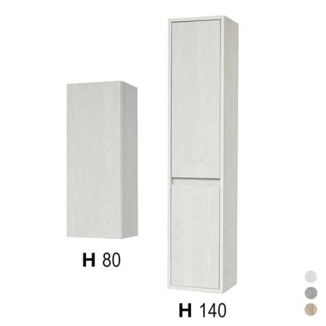 COLONNA BAGNO SOSPESA CONGRAZIA Rovere Beige cm 80x30x25 - immagine 2
