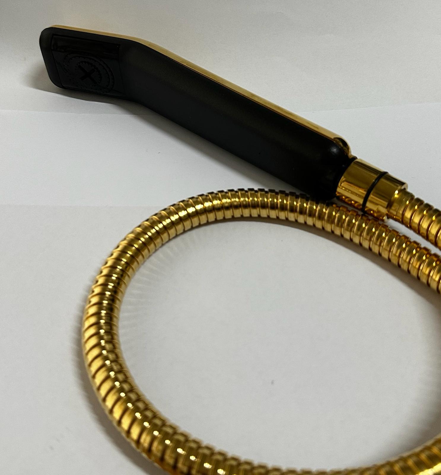 GRUPPO VASCA NERO CON FINITURE ORO GATTONI 1801 - immagine 2