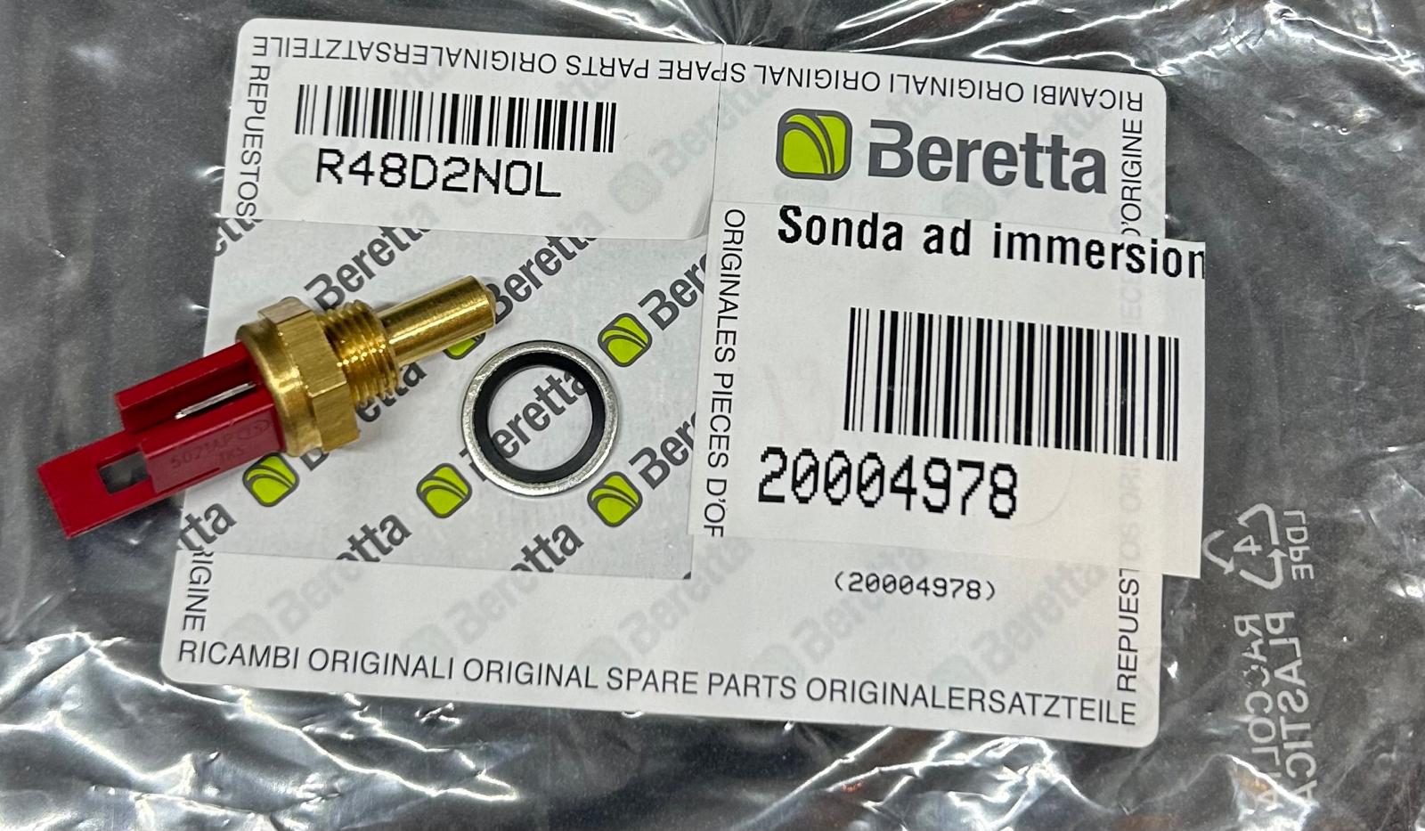Beretta Sonda Temperatura Rossa ad immersione caldaia e scaldabagno Beretta 20004978