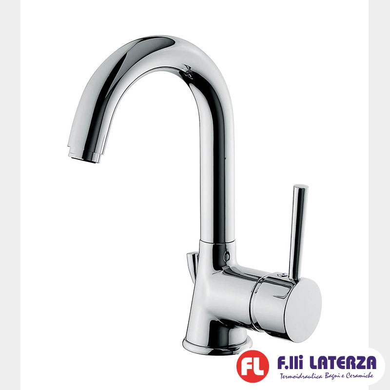 EMMEVI MISCELATORE LAVABO CON SCARICO SERIE PIPER ART.45073 CROMO