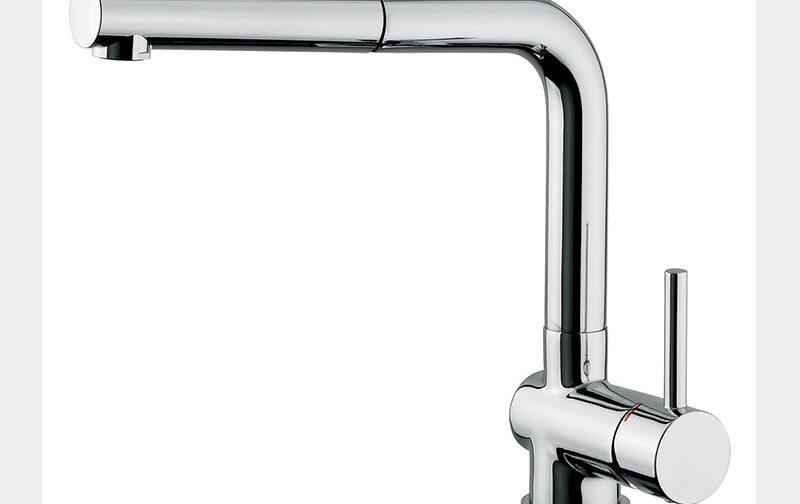 EMMEVI MISCELATORE LAVELLO CON DOCCETTA ESTRAIBILE SERIE PIPER ART.45084