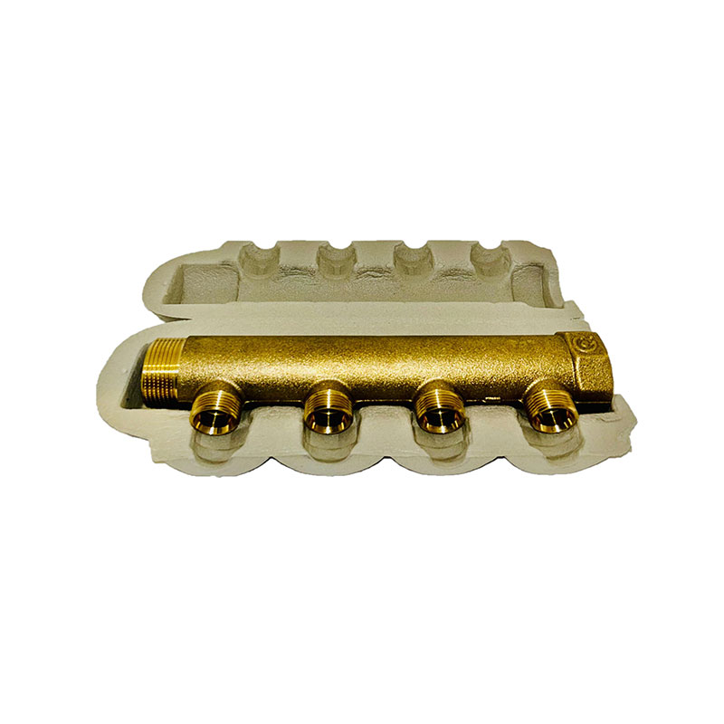 CALEFFI COLLETTORE SEMPLICE COMPONIBILE CON 4 DERIVAZIONI 3/4” M E ATTACCO 1 1/4" PER IMPIANTI DI CONDIZIONAMENTO 650742