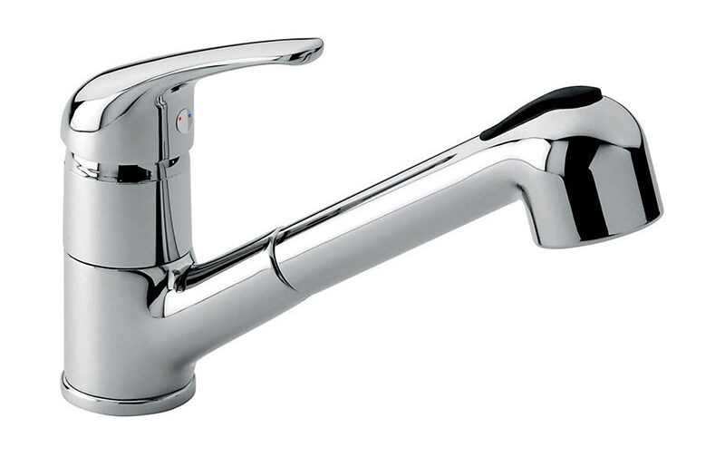 EMMEVI MISCELATORE LAVELLO CON DOCCETTA ESTRAIBILE ART.CR9065 CROMO