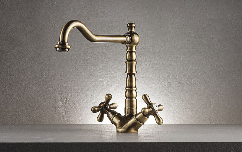 EMMEVI MISCELATORE LAVELLO BRONZO SERIE LAGUNA ART.40516