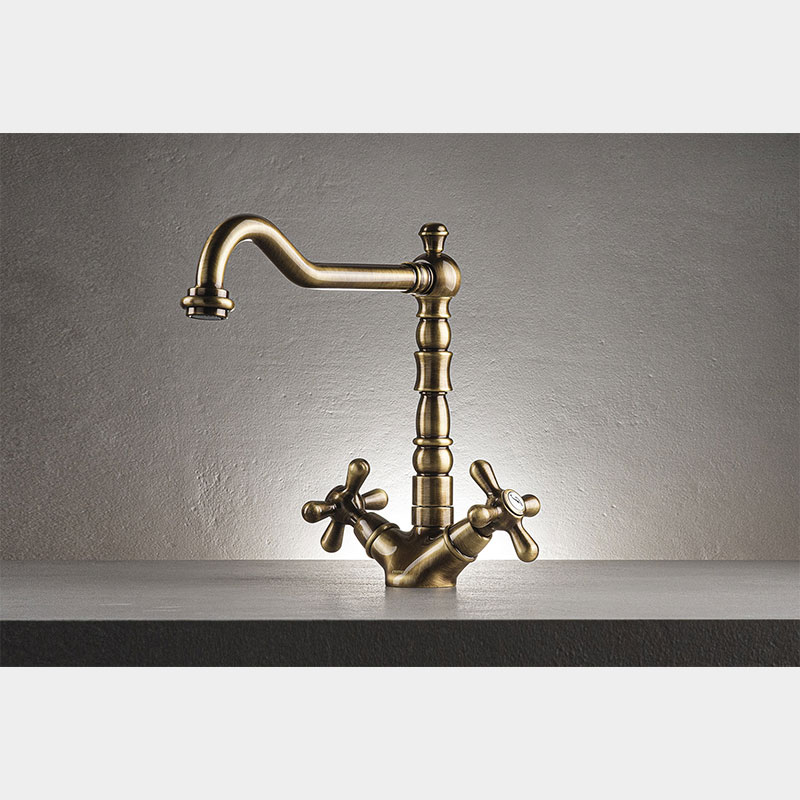 EMMEVI MISCELATORE LAVELLO BRONZO SERIE LAGUNA ART.40516 - immagine 2