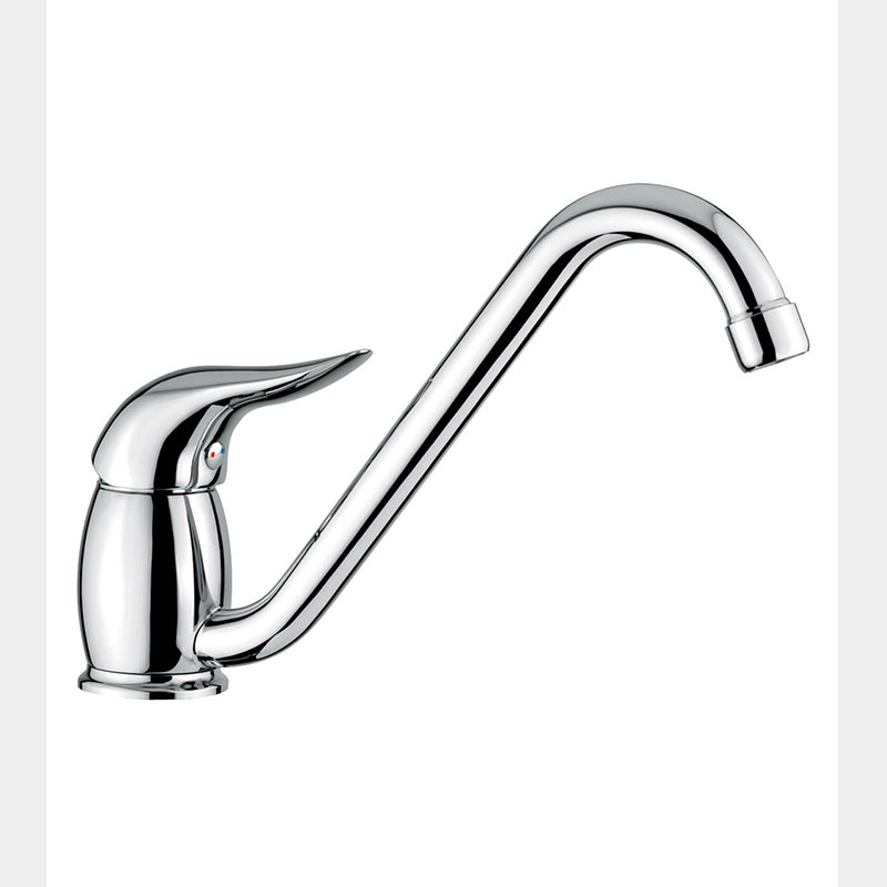 EMMEVI MISCELATORE LAVELLO CON BOCCA GIREVOLE CROMO SERIE DUKA ART.44007 - immagine 2