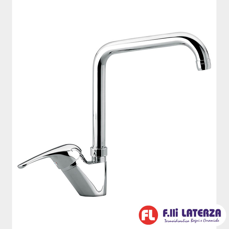 EMMEVI MISCELATORE LAVELLO CON BOCCA GIREVOLE CROMO SERIE EASY ART.9085