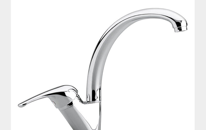 EMMEVI MISCELATORE LAVELLO CON BOCCA GIREVOLE CROMO SERIE EASY ART.9087