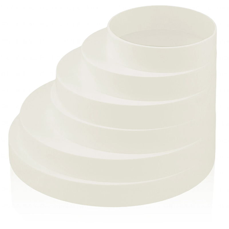 Riduzione Eccentrico universale per sistemi di ventilazione, ø 80 – 160 mm.Connettore di riduzione, tubo Ø 80 100 120 125 150 160 mm.Tubo tondo di ventilazione, condotto di ventilazione. - immagine 4