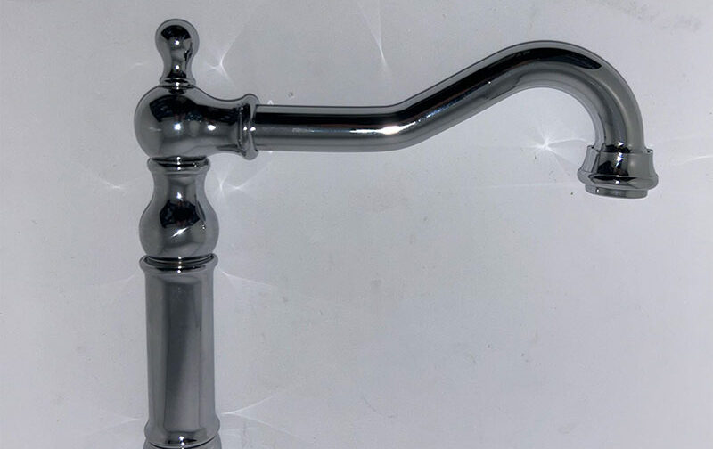 F.LLI FRATTINI CANNA TIPO ANTICO PER LAVELLO CROMO R05018 SERIE DEDRA