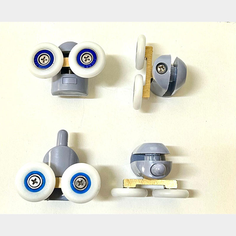 KIT COMPLETO DI 4 pz. CUSCINETTI CON 2 RUOTE BOX DOCCIA DC - immagine 2