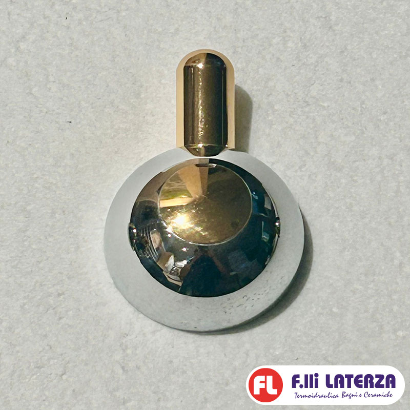 F.LLI FRATTINI DEVIATORE VASCA CROMO/ORO SERIE MAGNUM