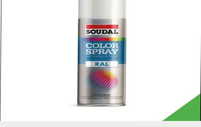 BOMBOLETTA SPRAY ACRILICO UNIVERSALE 400 ML SOUDAL VERDE PRATO RAL 6018 CONF.DA 6 PEZZI