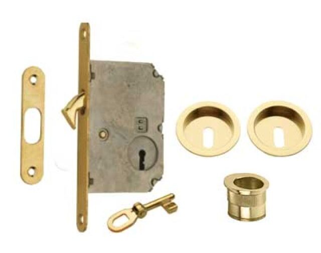 KIT PORTE SCORREVOLI - SOLO CHIAVE FROSIO BORTOLO Ottone lucido