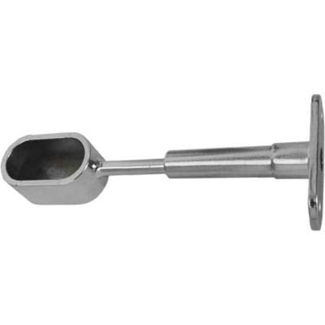 REGGITUBO LATERALE CHIUSO OVALE mm 15x30 - Cromato