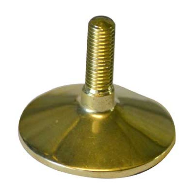 PIEDINO REGOLABILE OTTONE Ø mm 50 M10 (Confezione da 25 PZ)