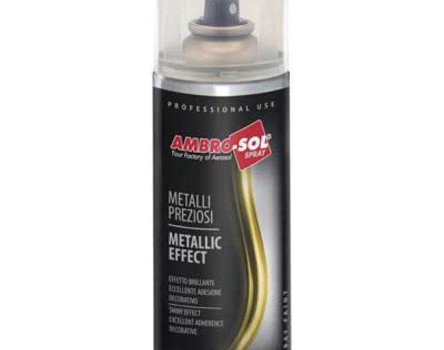 BOMBOLETTA SPRAY METALLI PREZIOSI ml 400 Specchiante Oro (Confezione da 6 pezzi)
