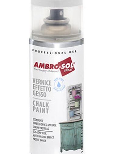 BOMBOLETTA SPRAY EFFETTO GESSO ml 400 Bianco crema (Confezione da 6 pezzi)
