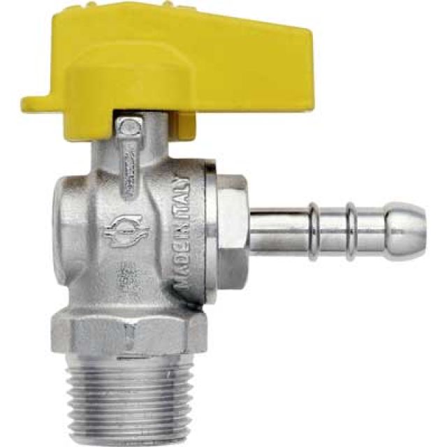RUBINETTO A SQUADRA PER GAS MASCHIO/PORTAGOMMA 1/2xØ mm 14