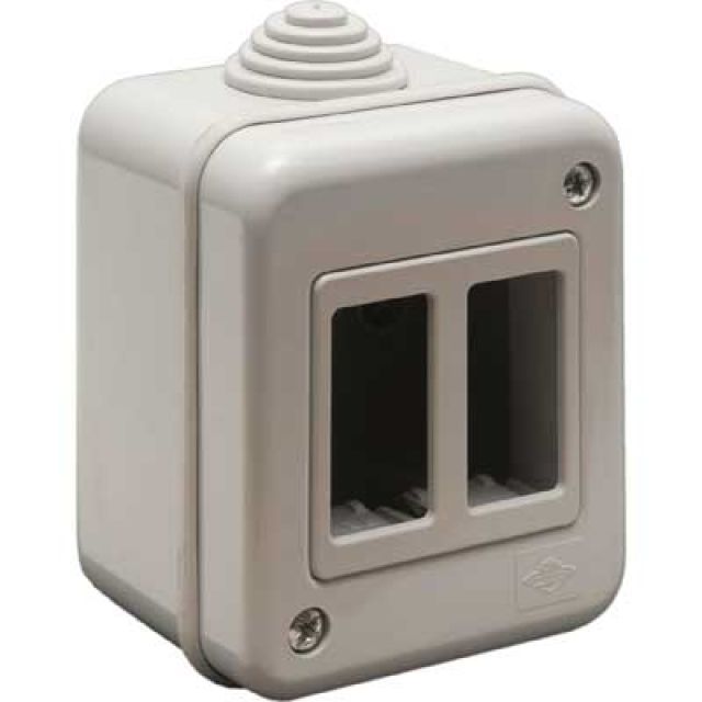 CONTENITORE DA PARETE PER APPARECCHI IP40 'TONDO'' 1 posto