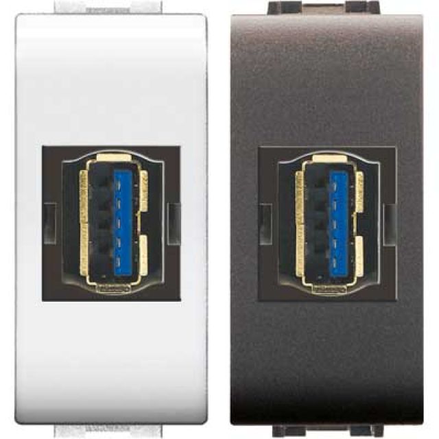 PRESA STANDARD USB Grigio