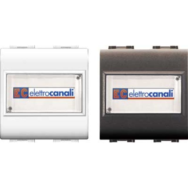 PULSANTE CON PORTANOME 'MYLIFE' 1P/NO 250V~ - Grigio