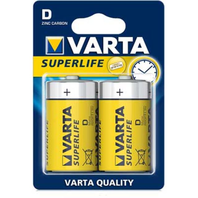 PILE 'SUPERLIFE' TORCIA blister 2 pezzi (Confezione da 12)