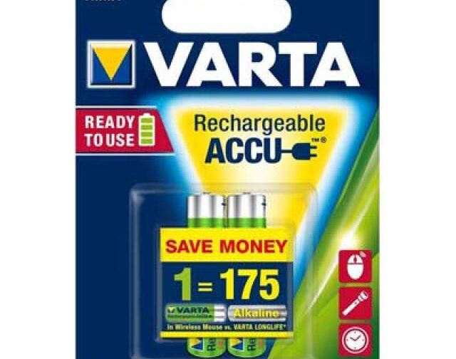 PILE RICARICABILI 'RR ACCU' MINISTILO 800 mAh - blister 2 pezzi (Confezione da 10 pezzi)