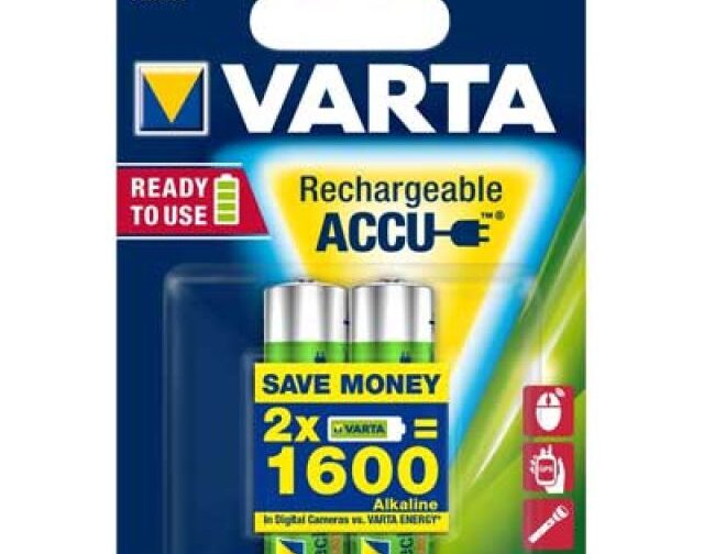 PILE RICARICABILI 'RR ACCU' STILO 2100 mAh - blister 2 pezzi (Confezione da 10 pezzi)