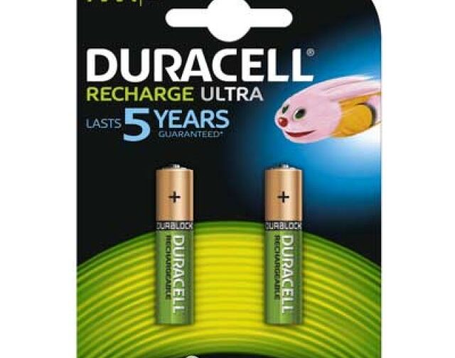 PILE RICARICABILI 'DURALOCK' MINISTILO 850 mAh - blister 2 pezzi
