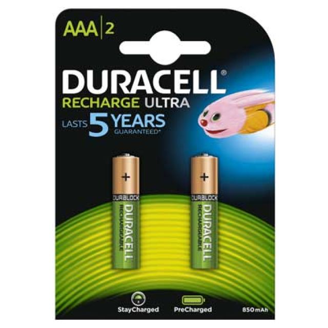 PILE RICARICABILI 'DURALOCK' MINISTILO 850 mAh - blister 2 pezzi