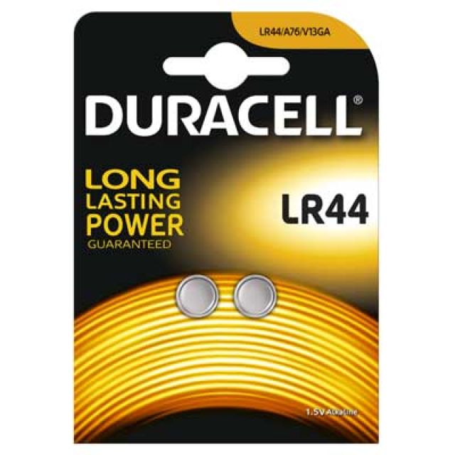 PILE PER L'ELETTRONICA 'LR44' blister 2 pezzi (Confezione da 10 pezzi)