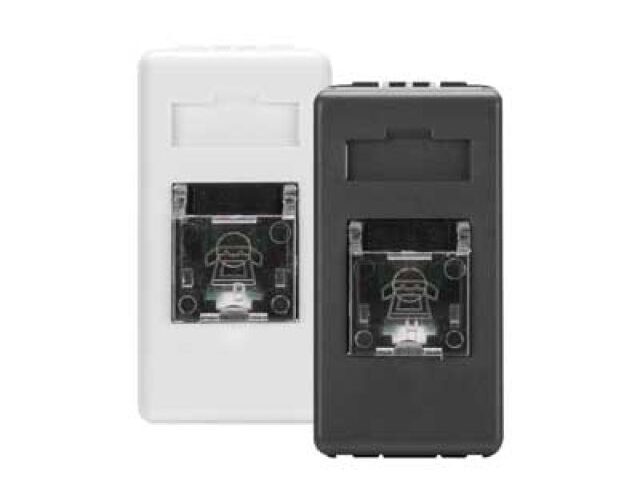 PRESA TELEFONICA RJ11 'SYSTEM' Nero