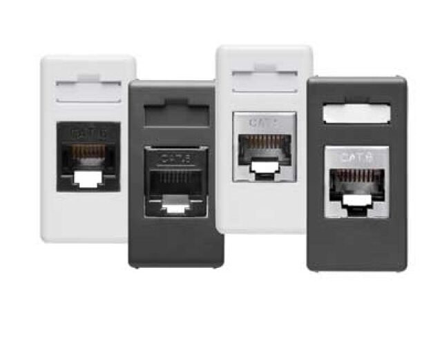 PRESA TELEFONICA RJ45 CAT 6 'SYSTEM' UTP - Nero